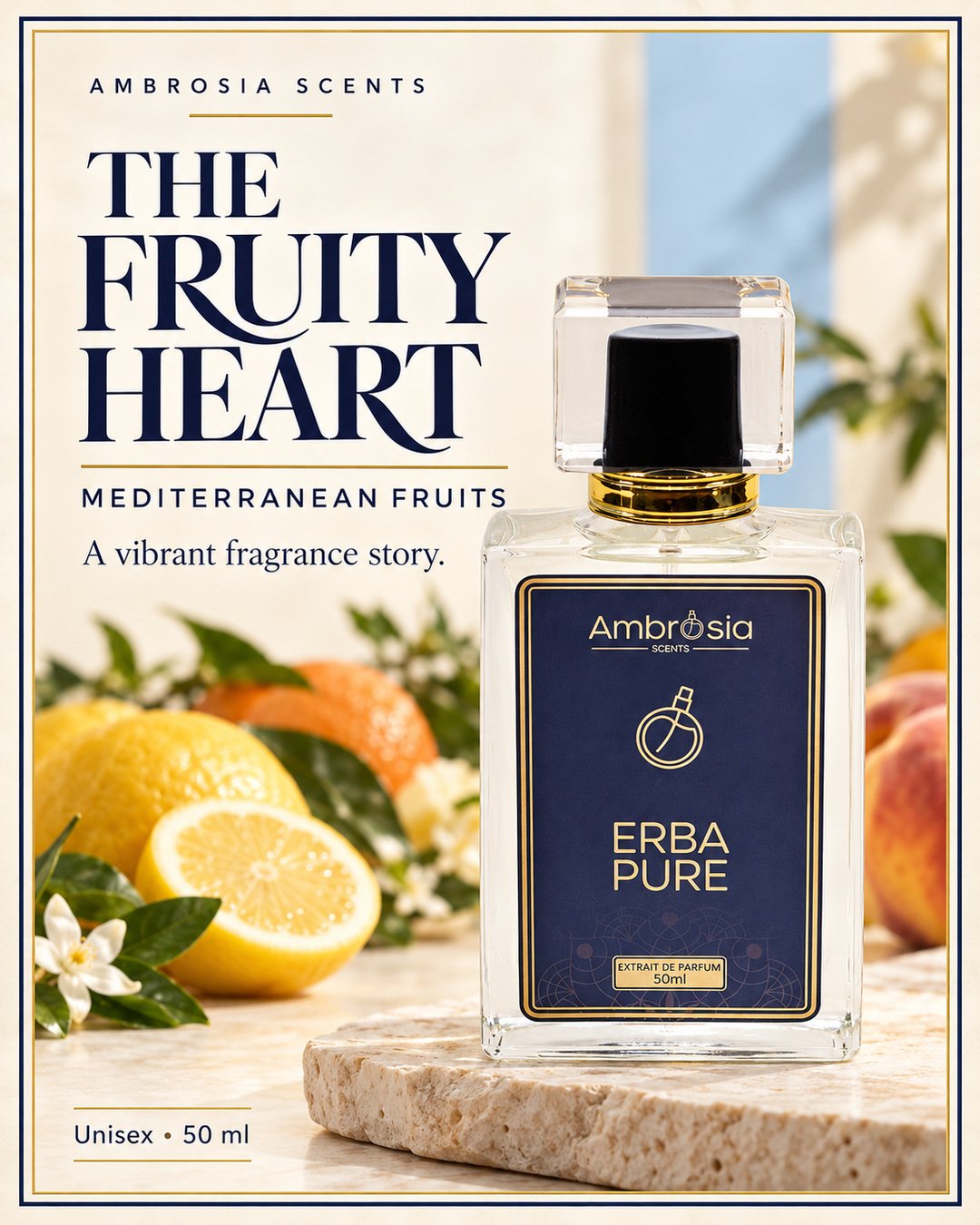 Erba Pure heart notes Mediterranean fruit accord