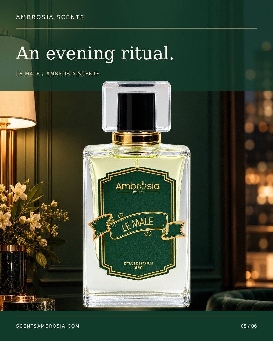 Le Male Extrait de Parfum evening wear for men