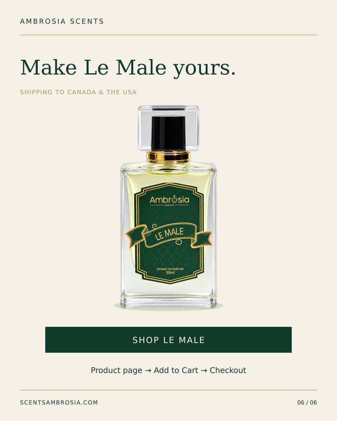 Order Le Male Extrait de Parfum online in Canada and USA
