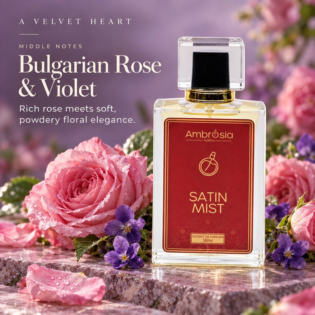 Satin Mist 03 Bulgarian Rose and Violet Heart