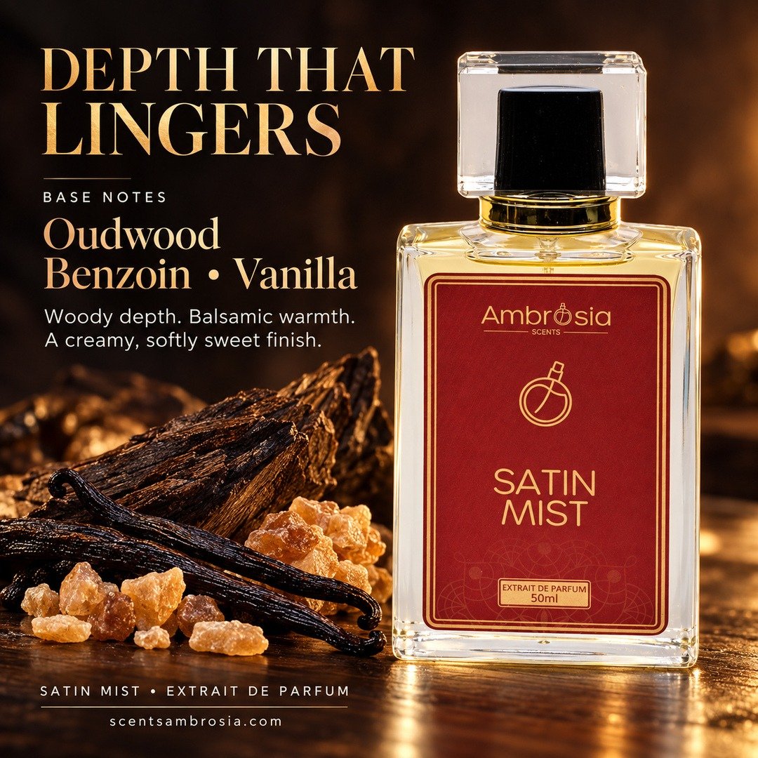 Satin Mist 04 Oudwood Benzoin and Vanilla Base